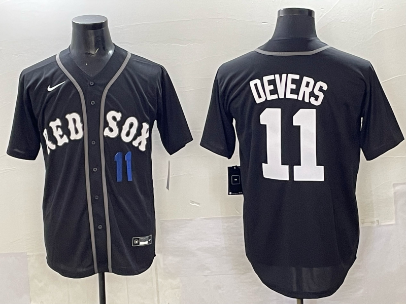 Men Boston Red Sox #11 Devers black 2025 Nike MLB Jersey 008->women mlb jersey->Women Jersey